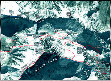 Everest Satellite Routes